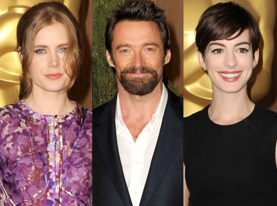 Amy Adams, Anne Hathaway, Hugh Jackman Amy Adams, Anne Hathaway, Hugh Jackman